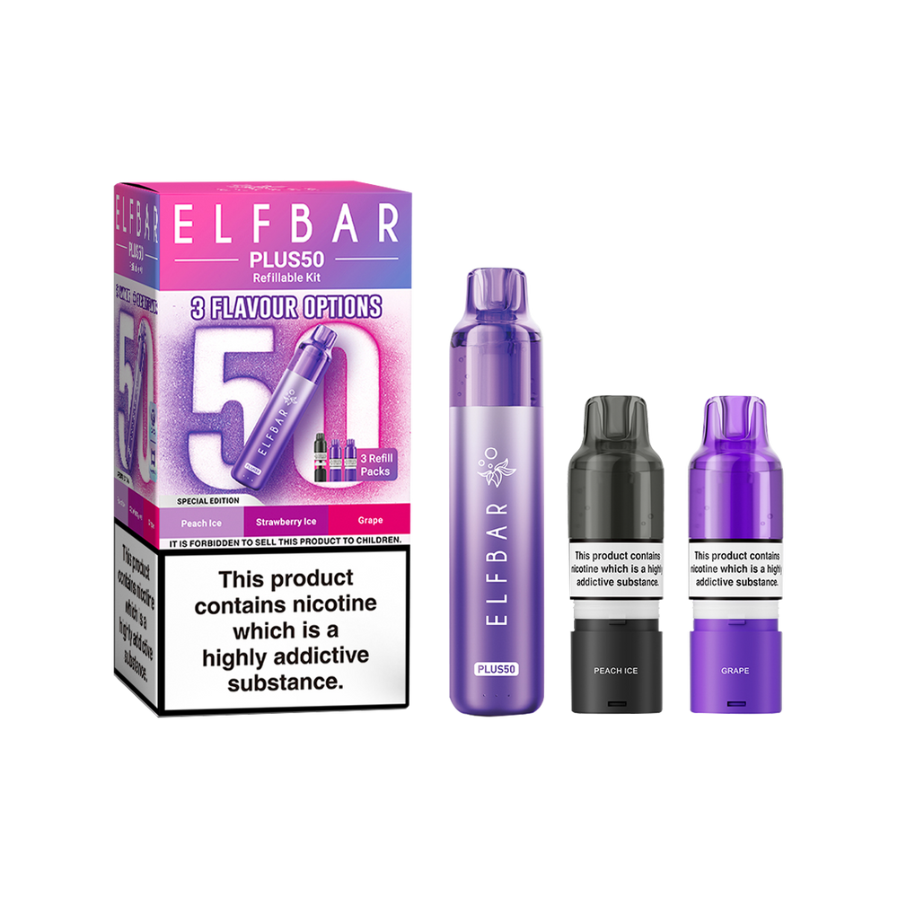 Elf Bar Plus 50 Prefilled Pod Kit Vape Shop Elf Bar Plus 50 Prefilled Pod Kit Vape Shop