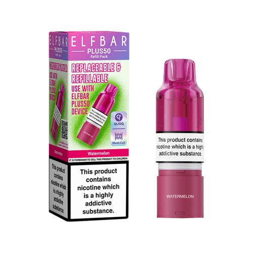 Watermelon ElfBar Plus 50 Refill Pack