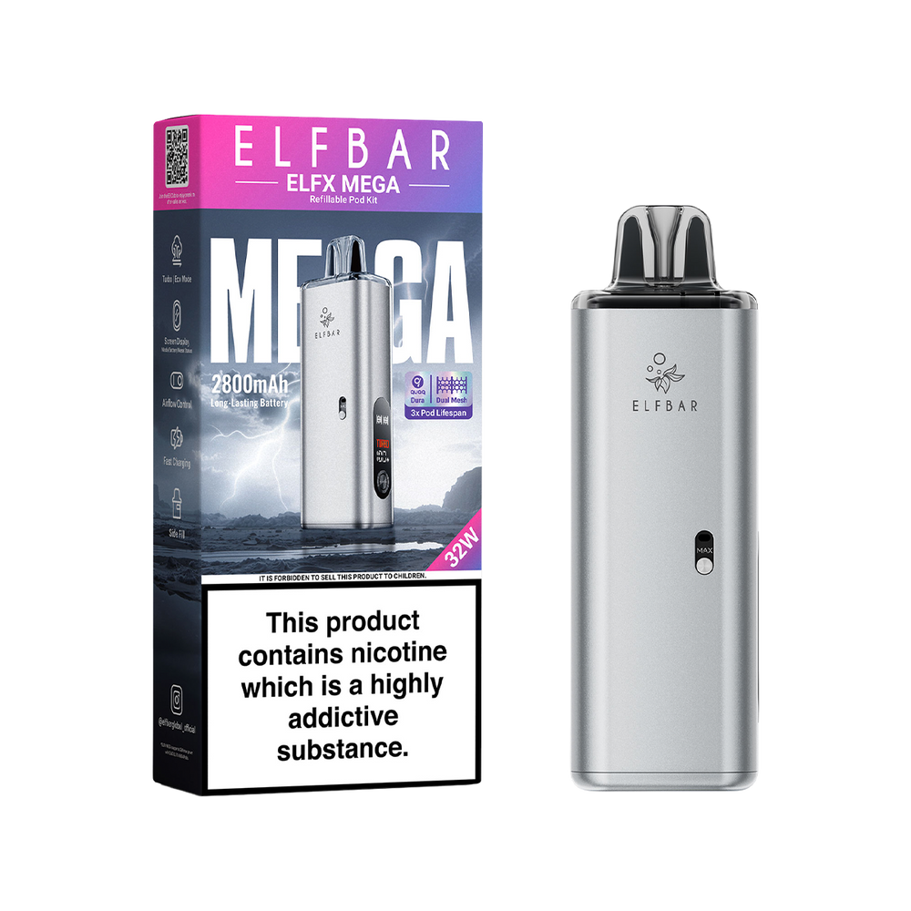 Elfbar ELFX Mega Kit silver