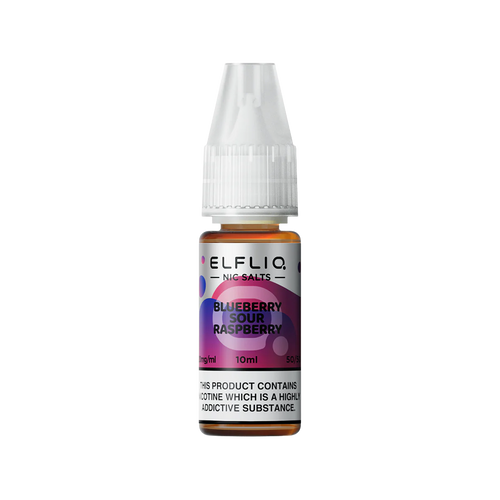 elfliq by elfbar nic salts 10ml blueberry sour raspberry