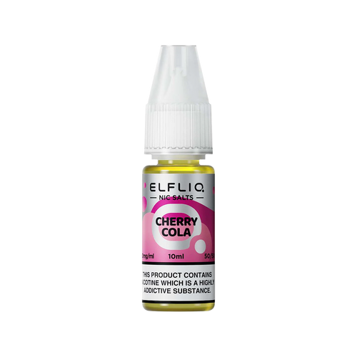 elfliq by elfbar nic salts 10ml cherry cola