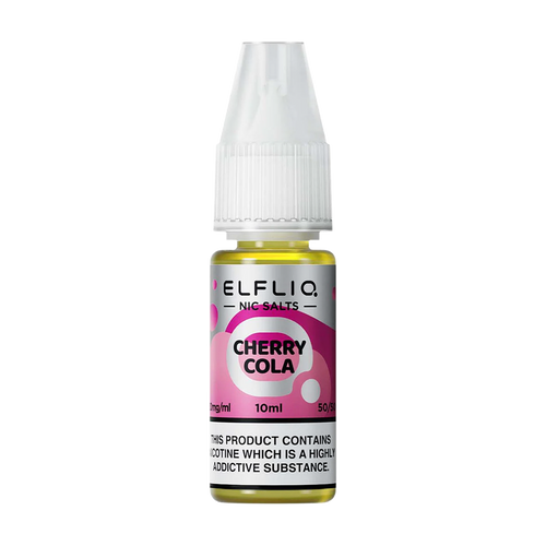 elfliq by elfbar nic salts 10ml cherry cola