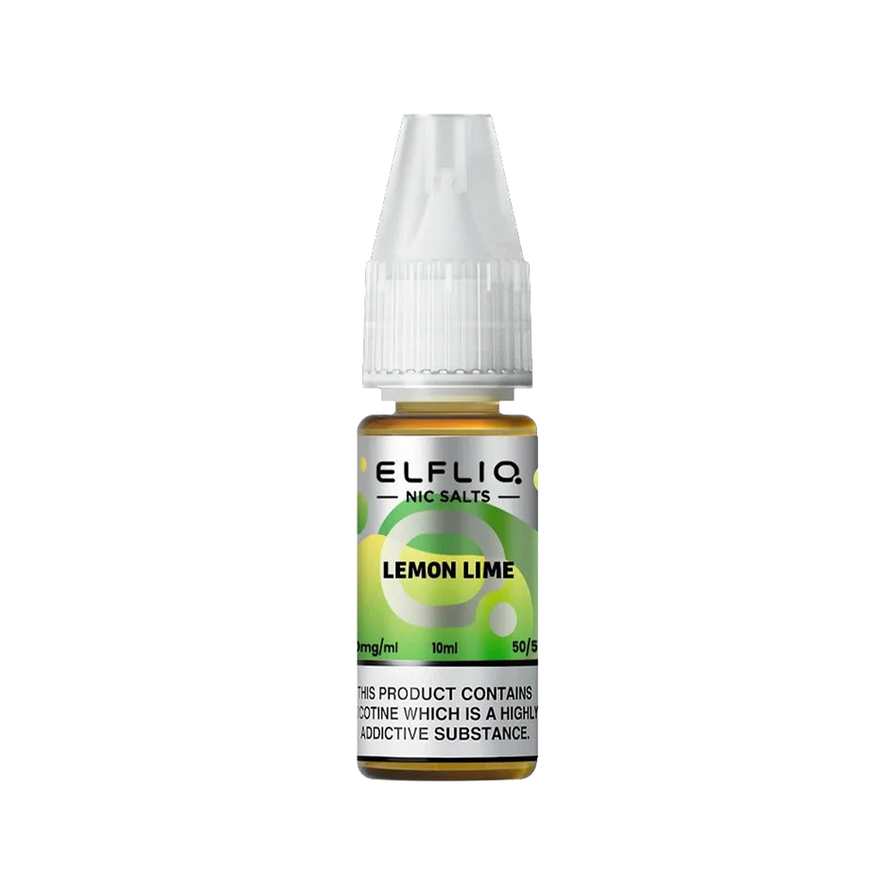 elfliq by elfbar nic salts 10ml lemon lime