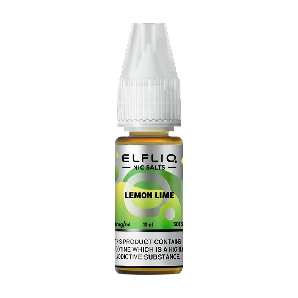 elfliq by elfbar nic salts 10ml lemon lime