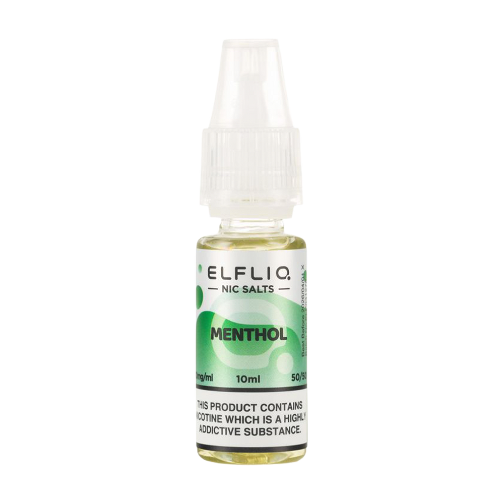 elfliq by elfbar nic salts 10ml menthol