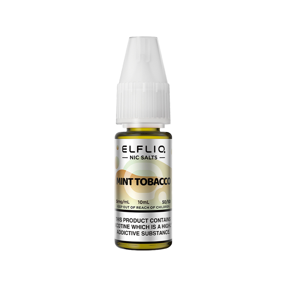 elfliq by elfbar nic salts 10ml mint tobacco