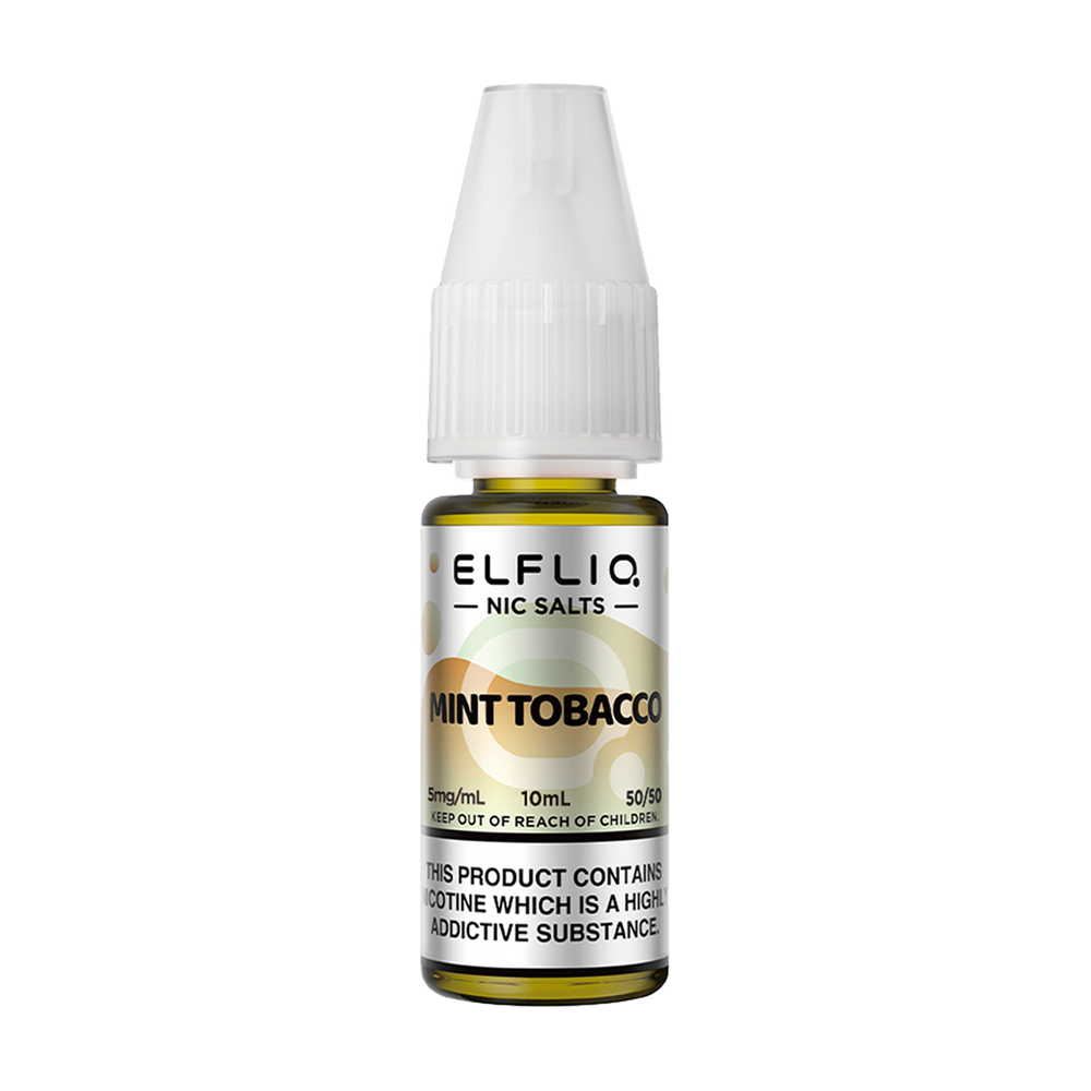 elfliq by elfbar nic salts 10ml mint tobacco