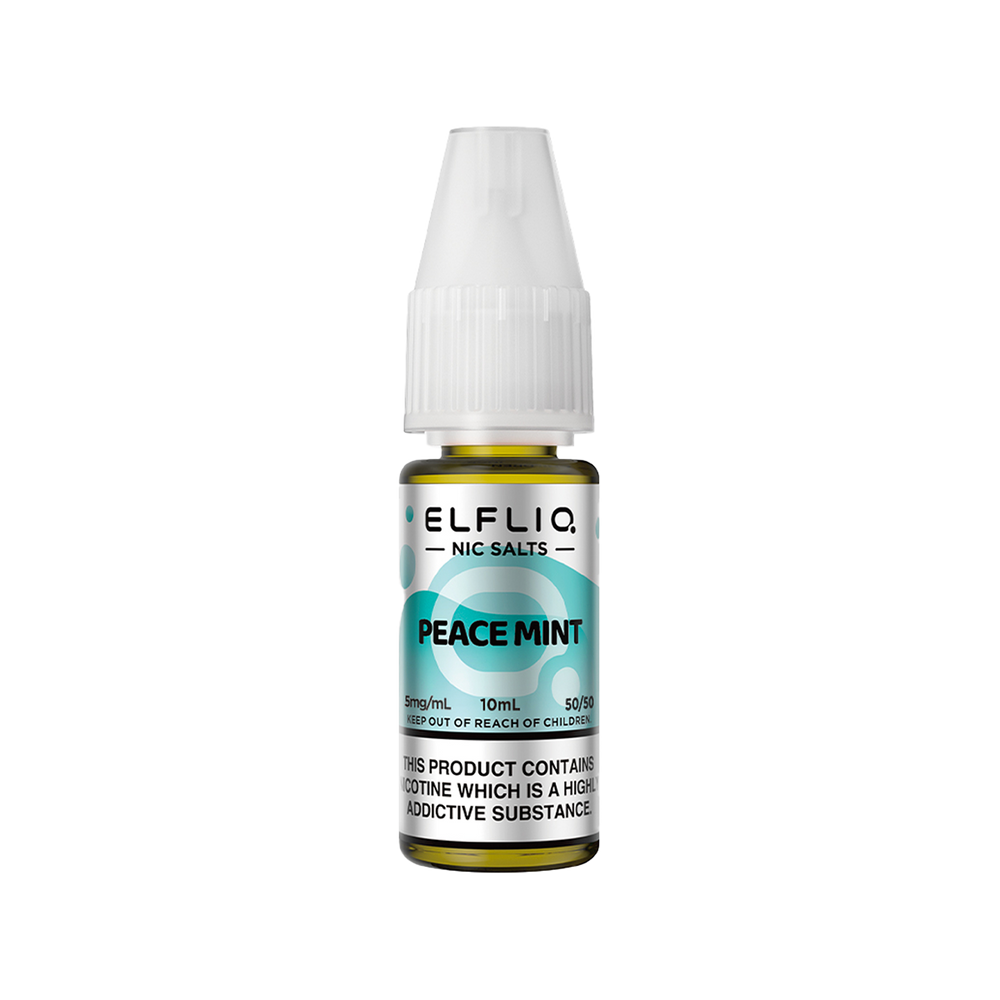 elfliq by elfbar nic salts 10ml peace mint
