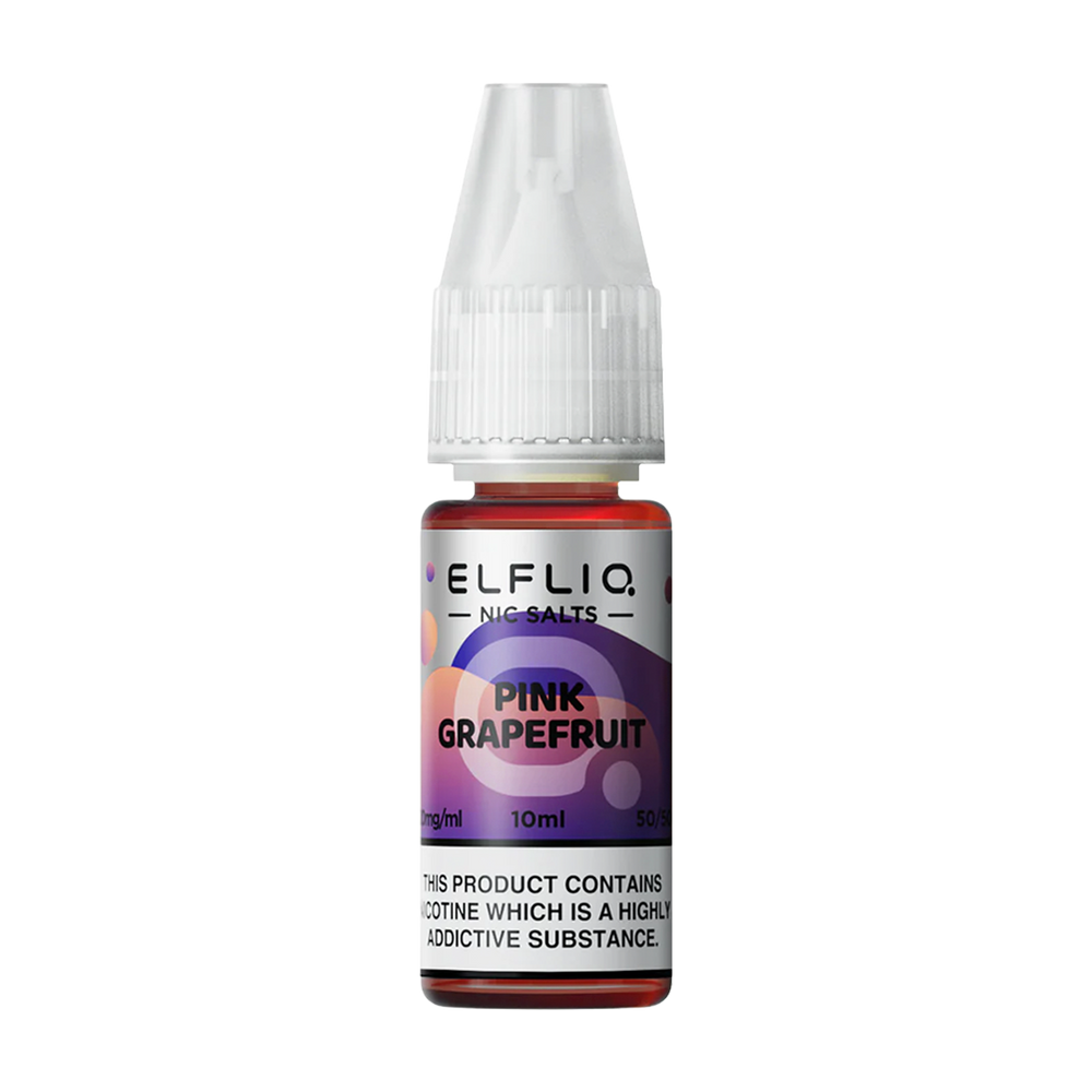 elfliq by elfbar nic salts 10ml pink grape fruit