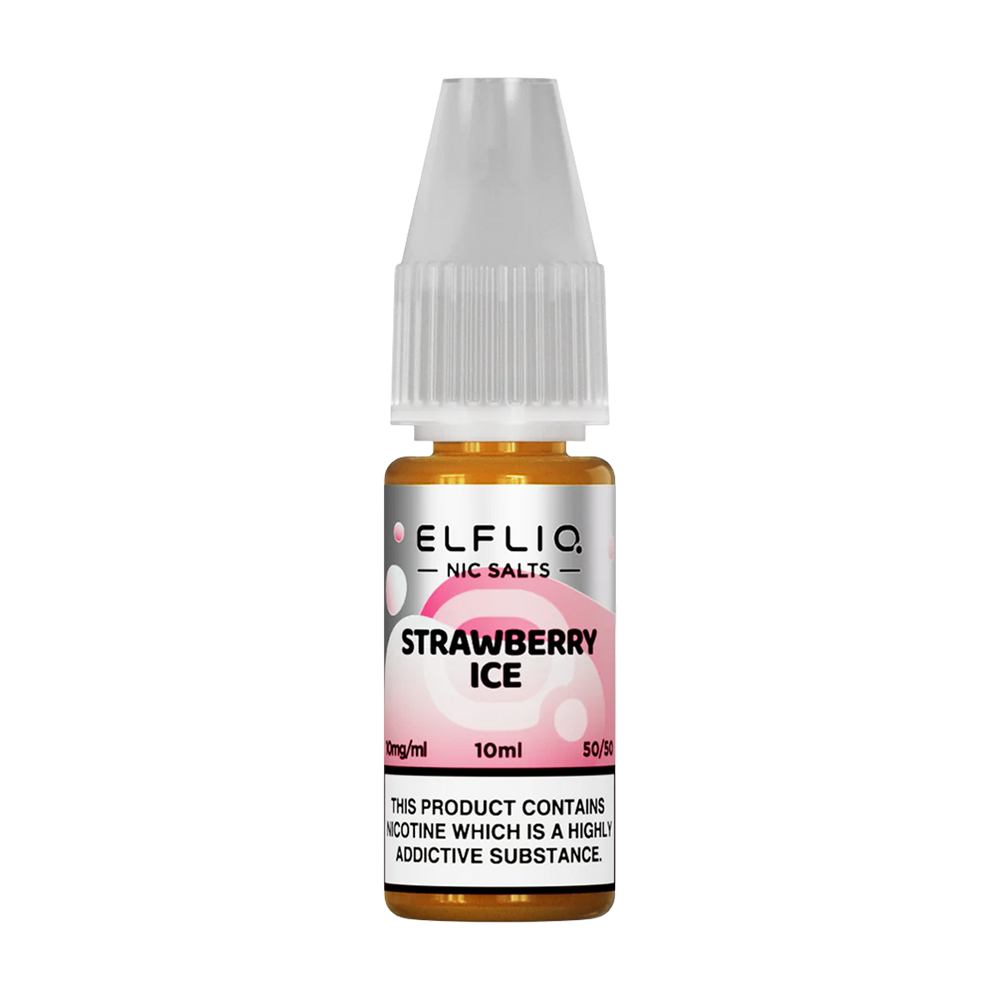 elfliq by elfbar nic salts 10ml strawberry ice