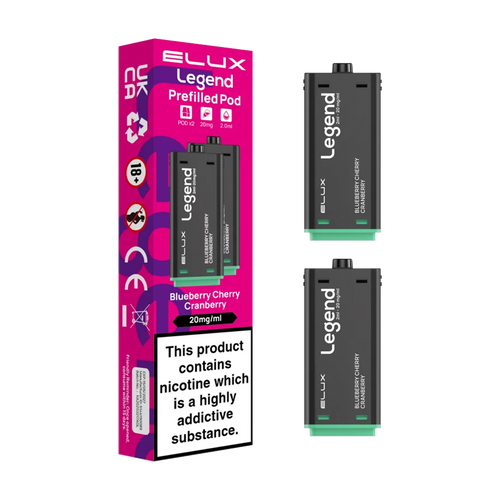 Blueberry Cherry Cranberry Elux Legend 1500 Pods