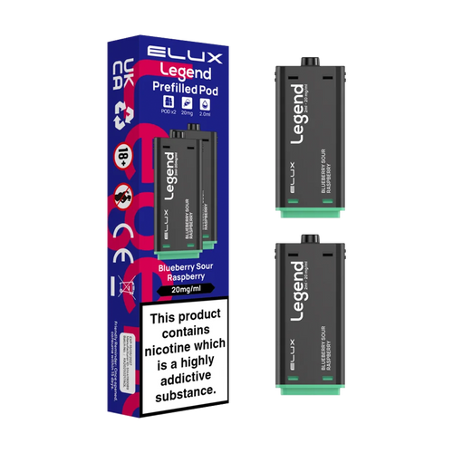 Blueberry Sour Raspberry Elux Legend 1500 Pods