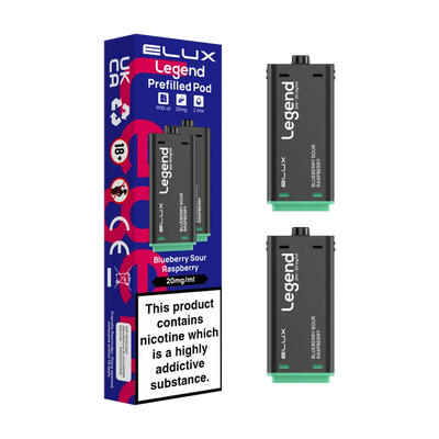 Blueberry Sour Raspberry Elux Legend 1500 Pods