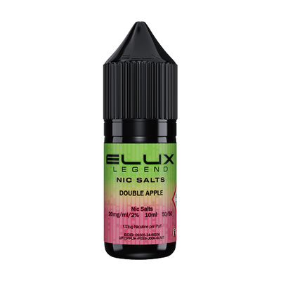 elux legend nic salts double apple 10ml