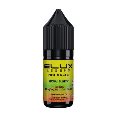 elux legend nic salts hawaii sunrise 10ml
