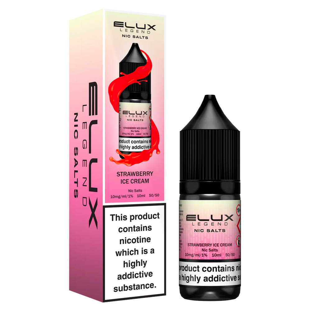 Strawberry Ice Cream Nic Salt by Elux 10ml