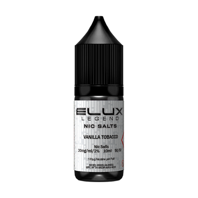 elux legend nic salts vanilla tobacco 10ml