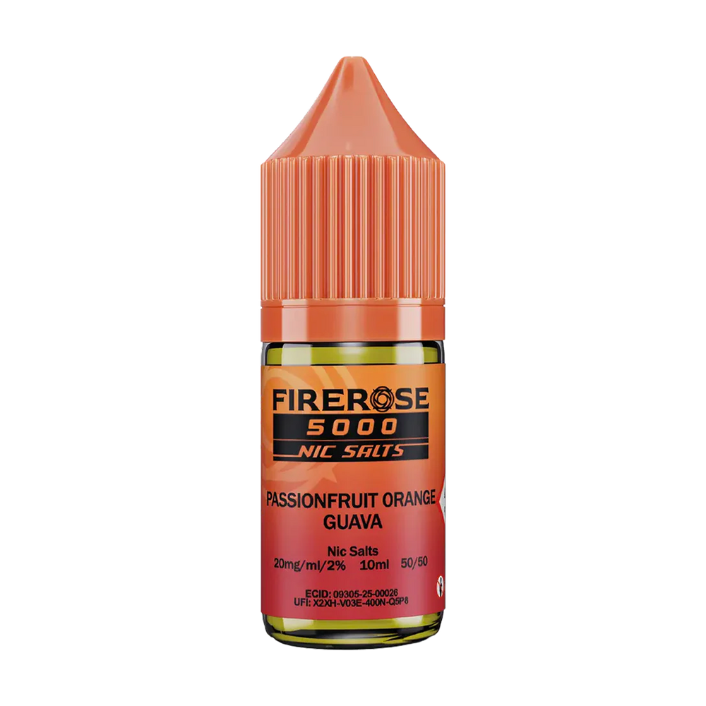 elux fire rose 5000 nic salt eliquid passionfruit orange guava