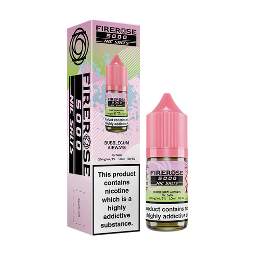 elux firerose 5000 nic salt bubblegum airways