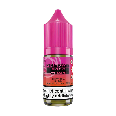 elux firerose 5000 nic salt eliquid cherry cola