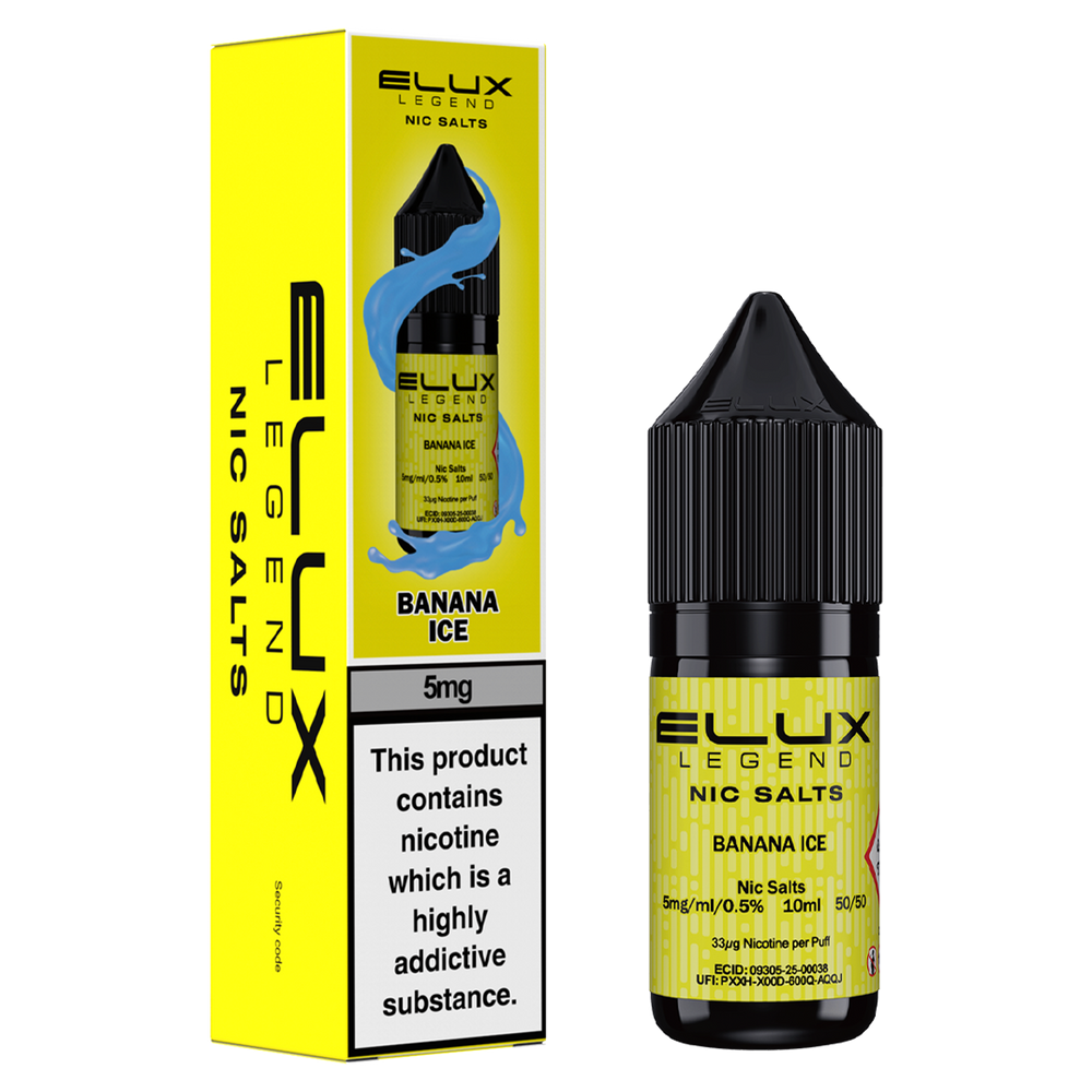 Banana Ice Nic Salt by Elux 10ml 5mg