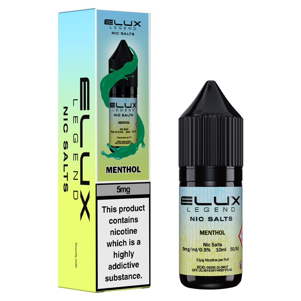 Menthol Nic Salt by Elux 10ml 5mg
