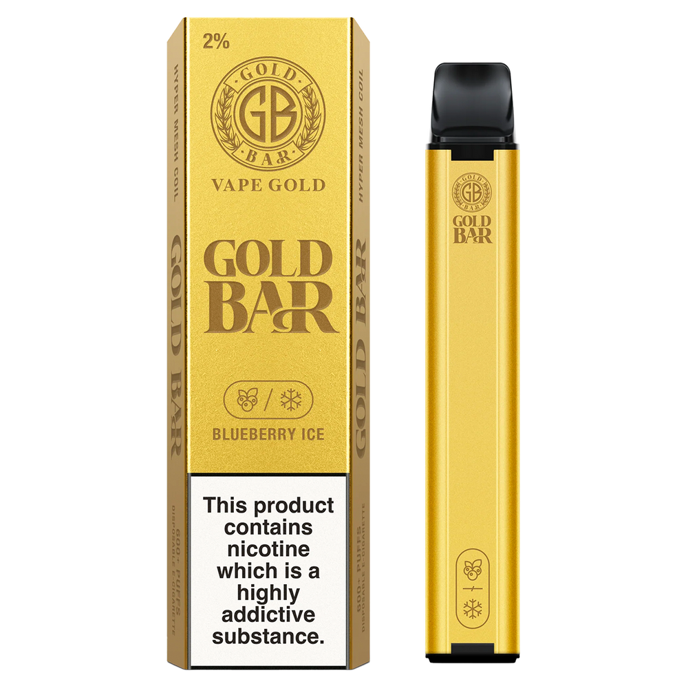 Blueberry Ice Gold Bar 600 Disposable Vape