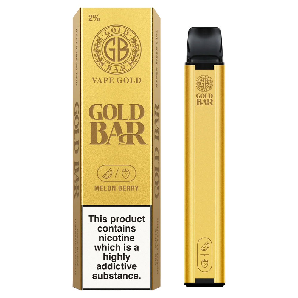 Melon Berry Gold Bar 600 Disposable Vape