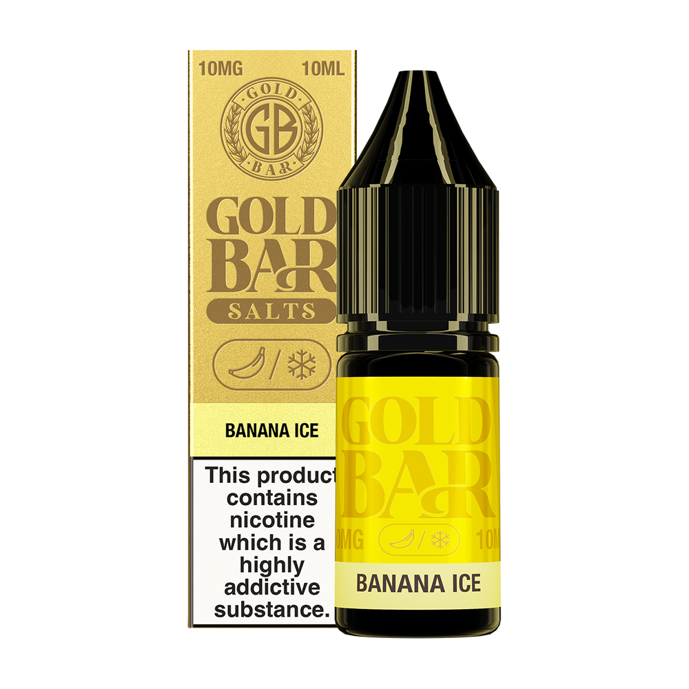 Banana Ice Nic Salt by Gold Bar 10ml 10mg