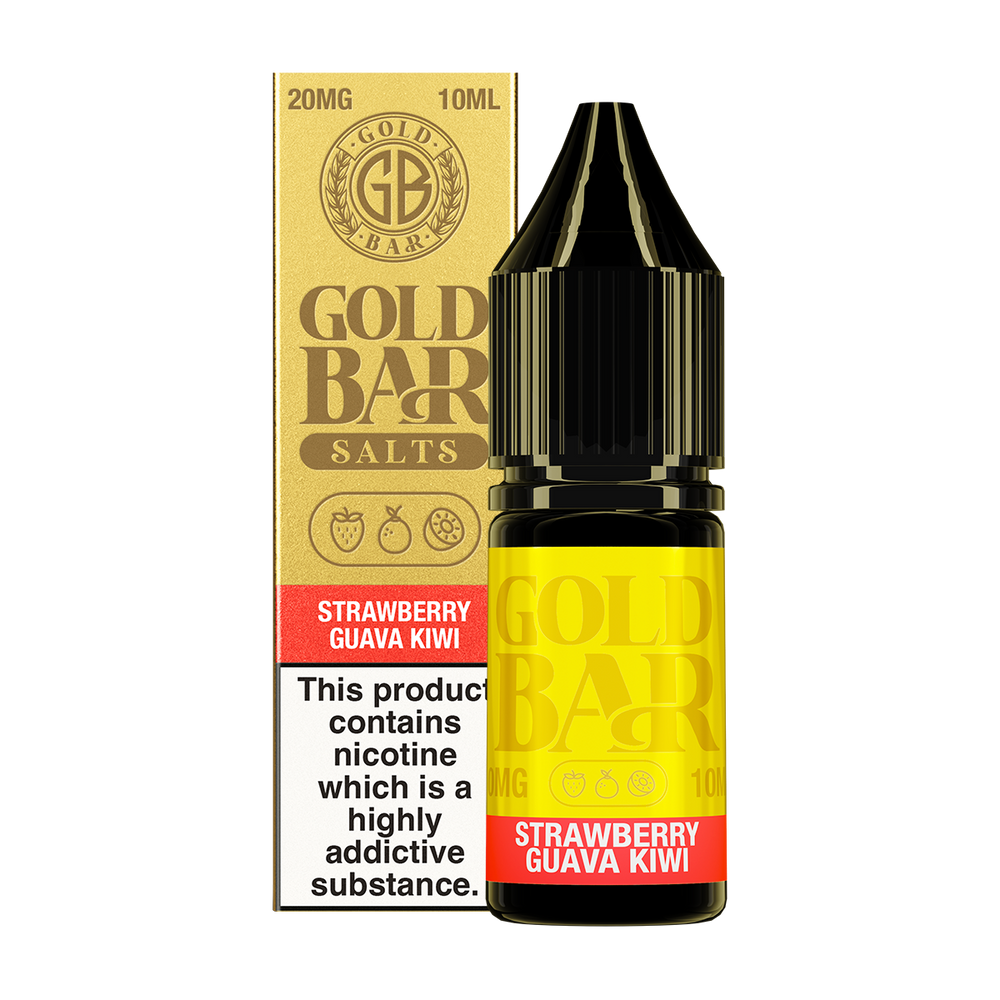 Strawberry Guava Kiwi Nic Salt by Gold Bar 10ml 20mg