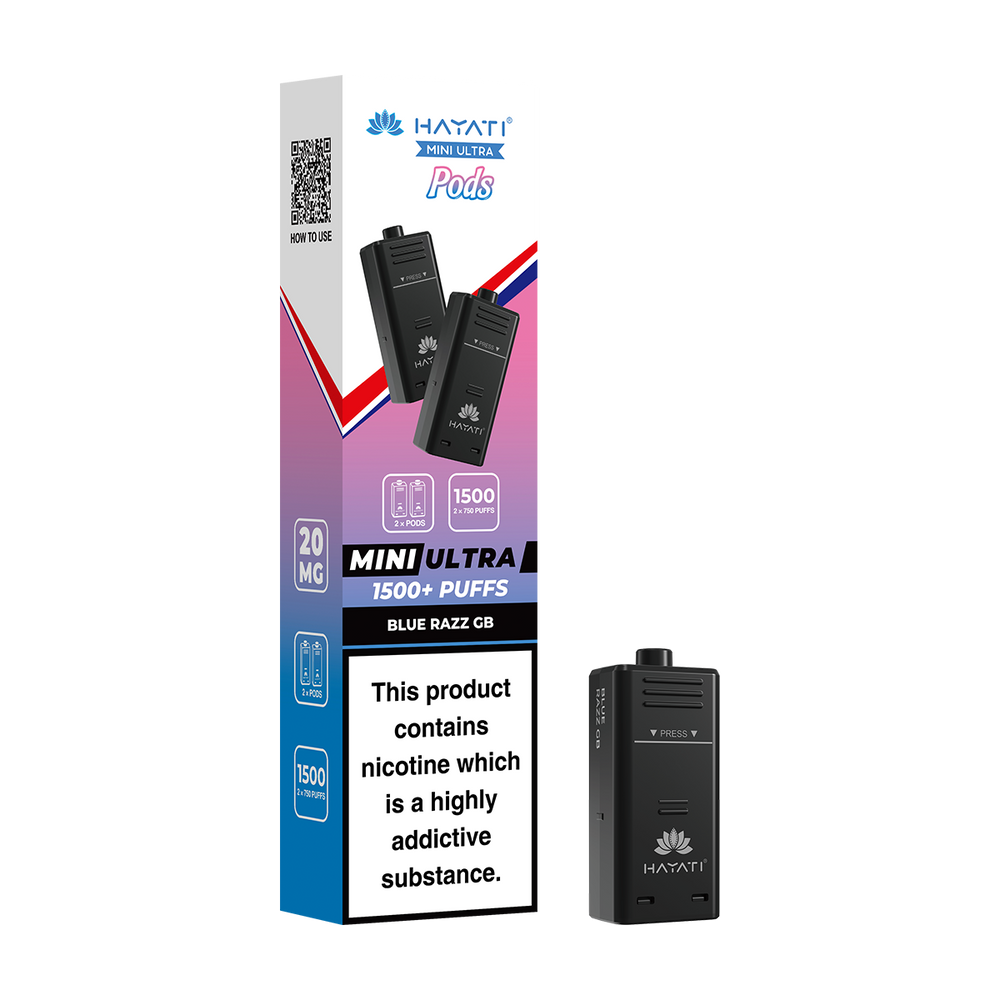 hayati mini ultra pods blue razz gb