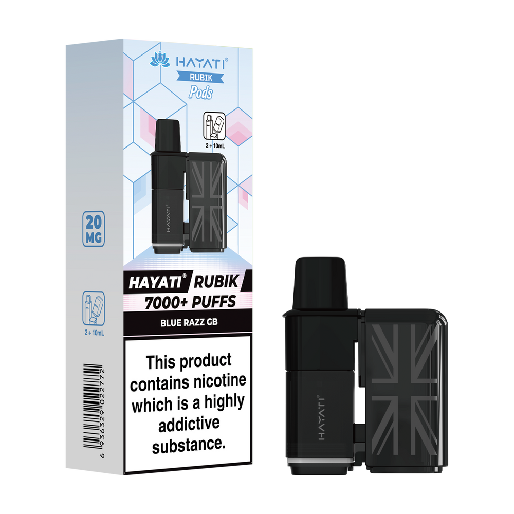 hayati rubik 7000 refill pods blue razz gb