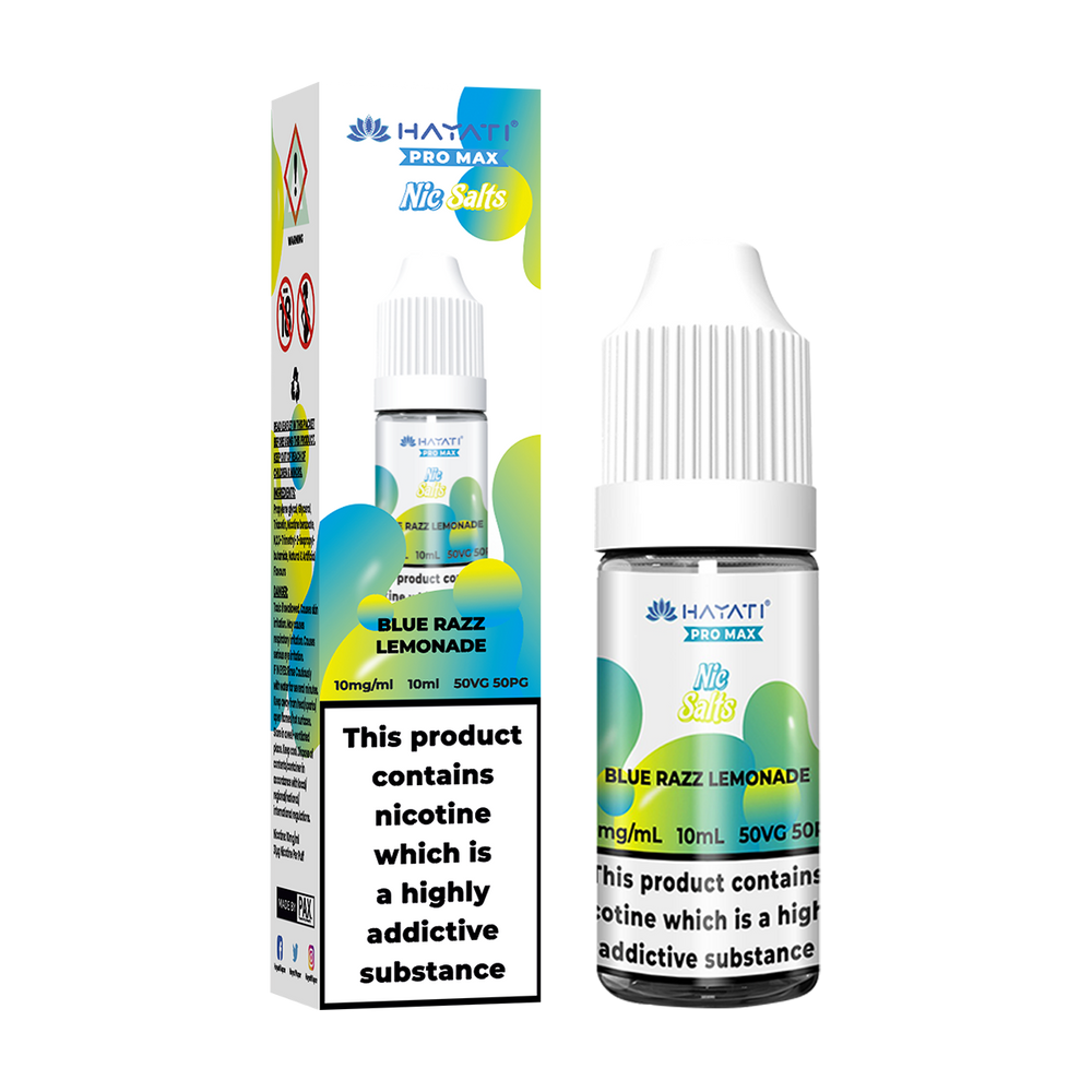hayati pro max nic salts blue razz lemonade