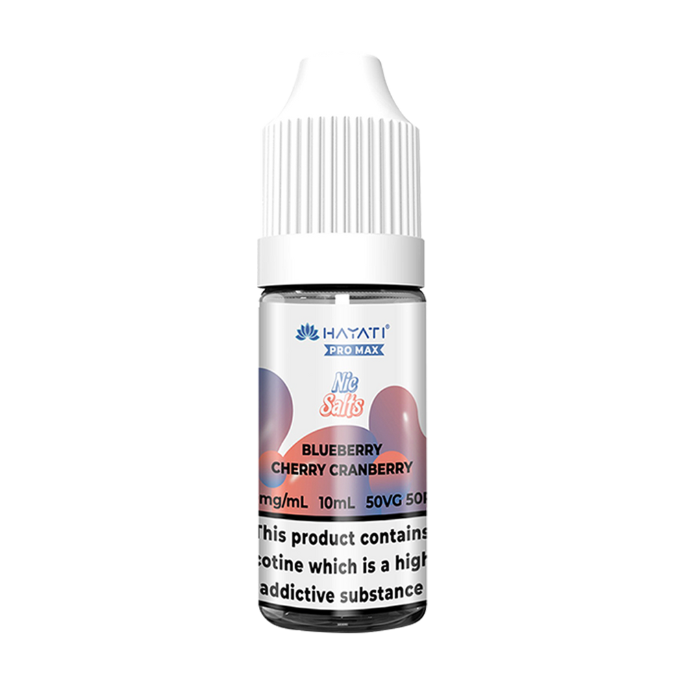 hayati pro max nic salts blueberry cherry cranberry