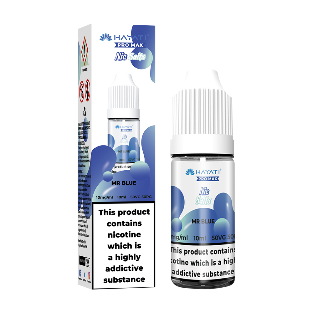 hayati pro max nic salts mr blue