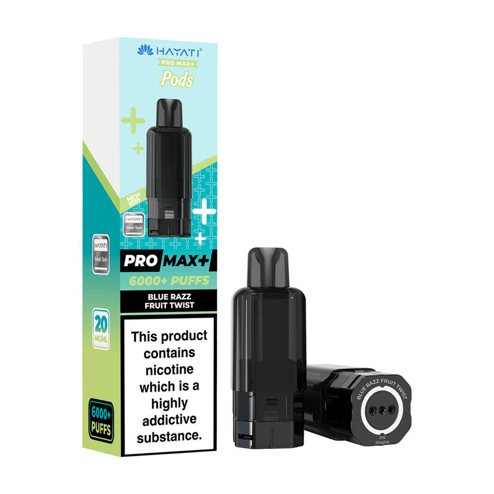 hayati pro max plus 6000 pods blue razz fruit twist