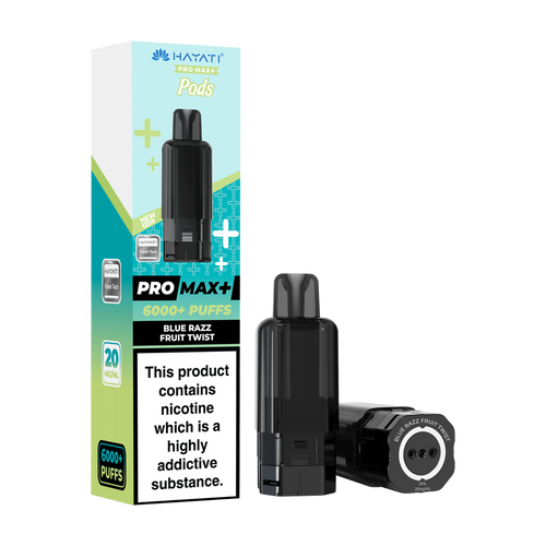 hayati pro max plus 6000 pods blue razz fruit twist