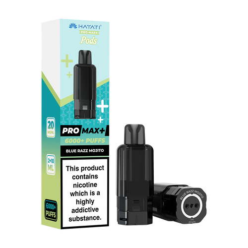 hayati pro max plus 6000 pods blue razz mojito