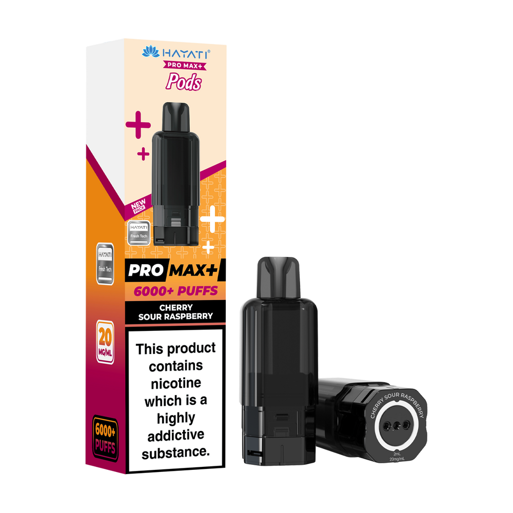 hayati pro max plus 6000 pods cherry sour raspberry