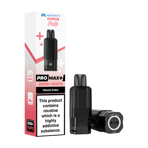 hayati pro max plus 6000 pods peach aura