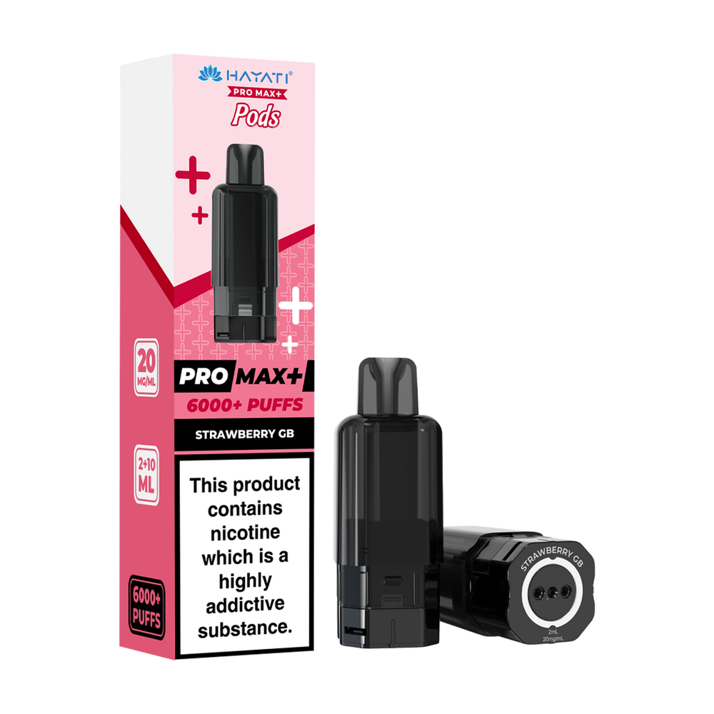 hayati pro max plus 6000 pods strawberry gb