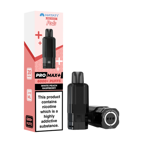 hayati pro max plus 6000 pods white peach raspberry