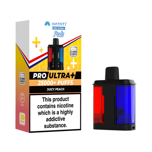 hayati pro ultra plus pods juicy peach