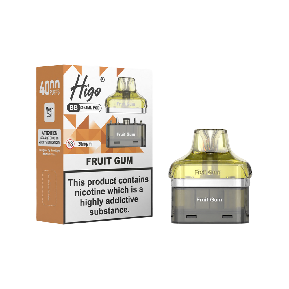 Higo BB 4000 Refill Pack fruit gum