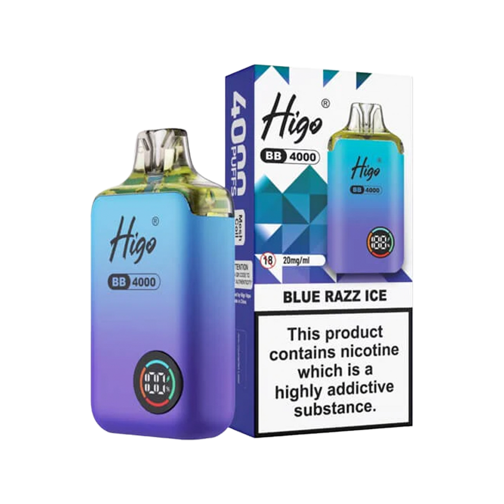 Higo BB 4000 Vape Kit blue razz ice