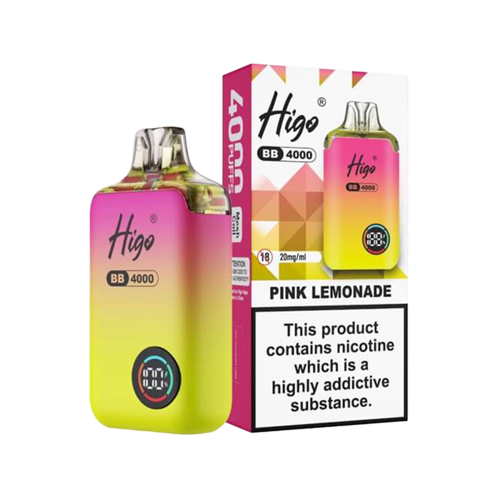 Higo BB 4000 Vape Kit pink lemonade
