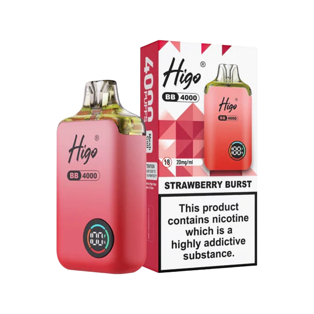 Higo BB 4000 Vape Kit strawberry burst