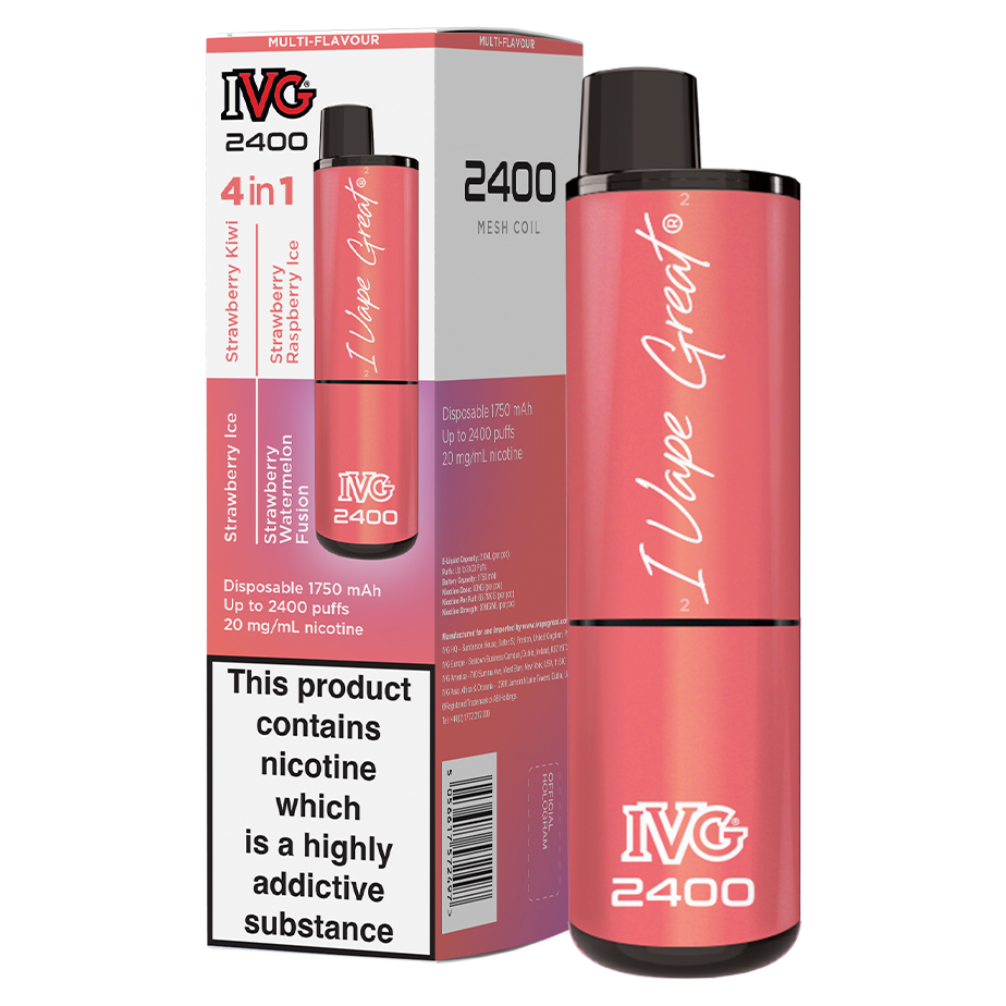 Strawberry Edition IVG 2400 Disposable Device
