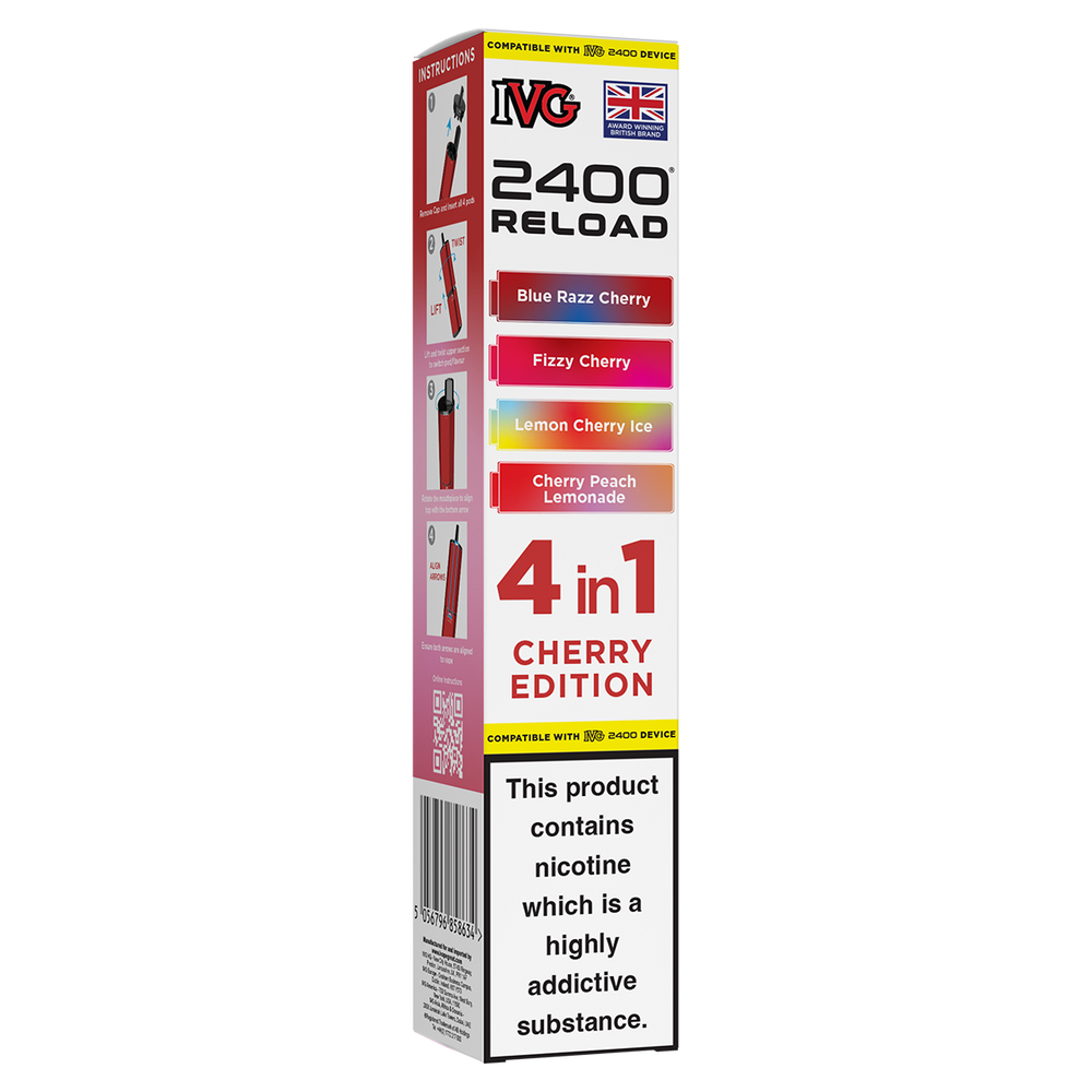Cherry Edition IVG 2400 Refill Pods  Vape Shop