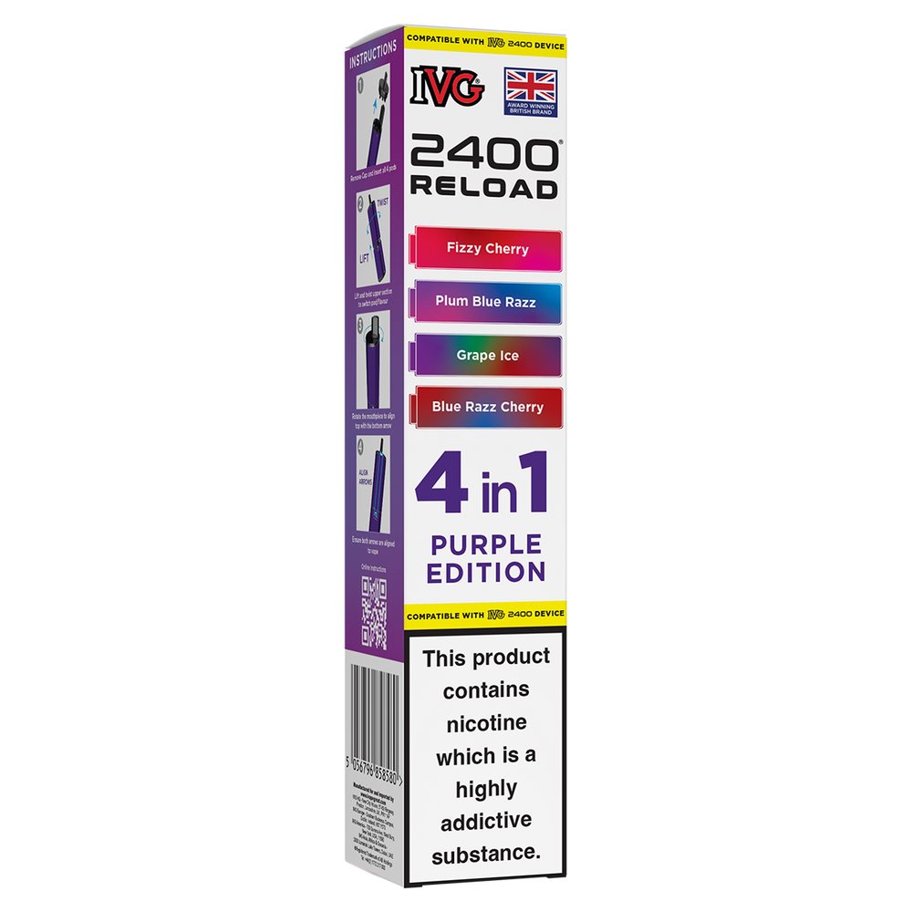 Purple Edition IVG 2400 Refill Pods Vape Shop Purple Edition IVG 2400 Refill Pods Vape Shop